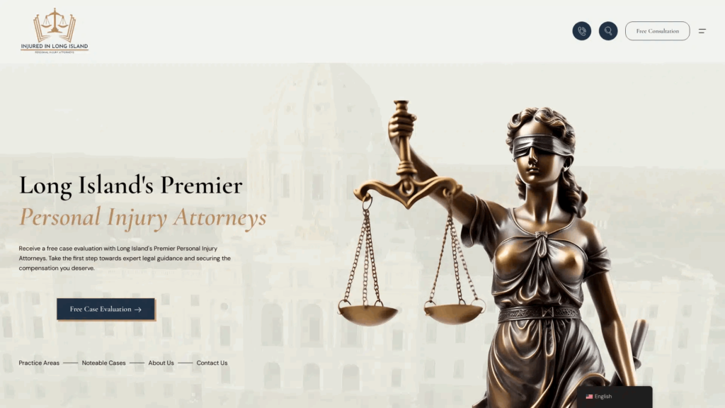 Injured In Long Island Website Homepage