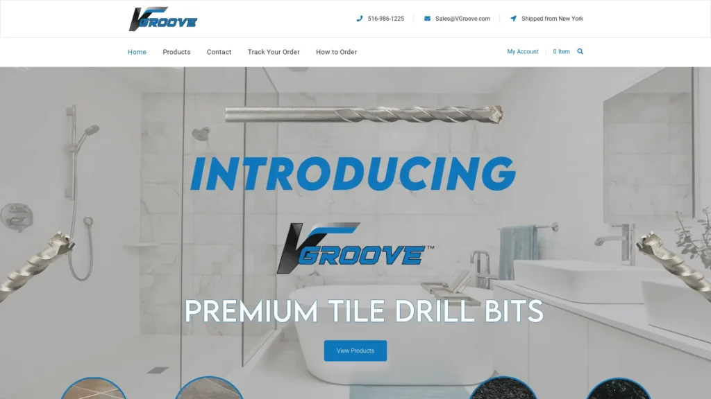 VGroove Shopify Store Website Homepage